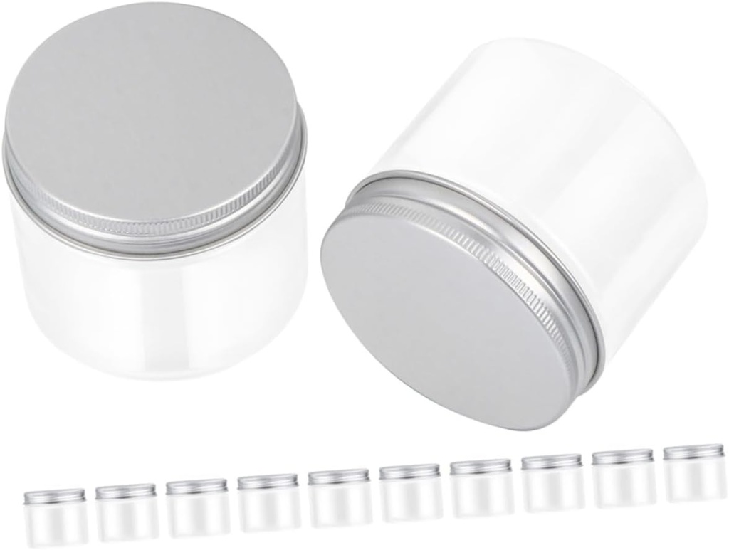 Zerodeko 12Pcs Transparent Mason Storage Jars with Lids Wide Mouth Containers for Honey Jam Dried Fruits Kitchen Organization Easy to Clean Portable