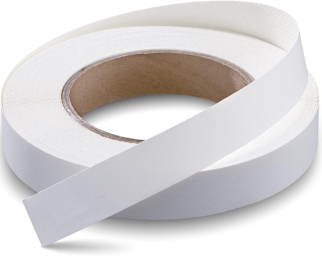 White Melamine Edge Banding 3/4 inch x 100ft Easy Application Iron-On Edging with Hot Melt Adhesive for Plywood Cabinet Repairs & Furniture Restoration