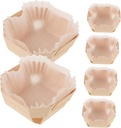 Pack Wooden Bread Box Small Loaf Pans for Baking Paper Loaf Pans Multi-functional Oven Safe Holder for Cupcakes Muffins