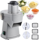 200W Vegetable Slicer Food Processor, Veggie Food Cutter With Slicing Shredding Dicing And Striping Function For Commercial Home Use,110V