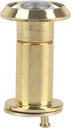 Safety Door Viewer Peephole 200 Degree Wide Viewing Angle Door Viewer with Heavy Duty Cover (Gold)