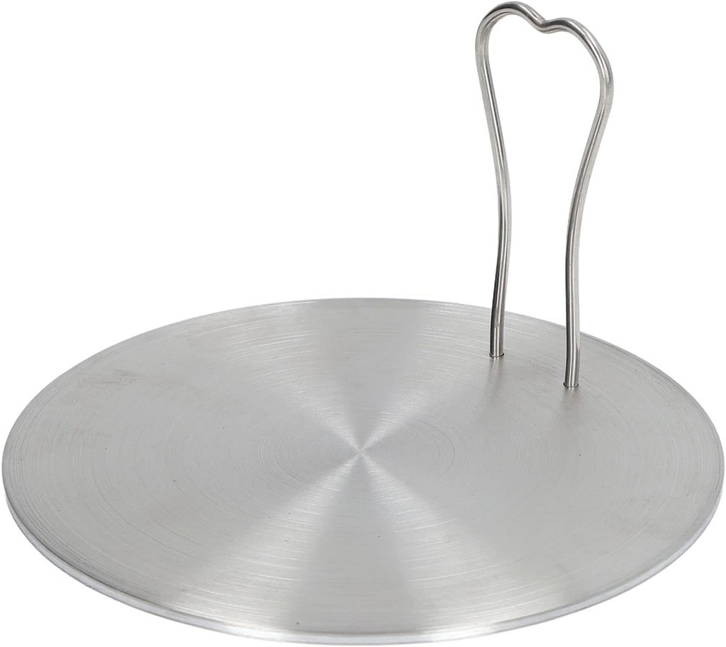 Cooking Plate with Stainless Steel Lock, Heat Diffuser for Induction Cooker, for Iron and Ceramic Frying Pan (18#)