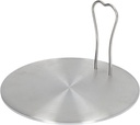 Cooking Plate with Stainless Steel Lock, Heat Diffuser for Induction Cooker, for Iron and Ceramic Frying Pan (18#)