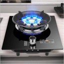 Indoor Portable Gas Stove, 7KW Tempered Glass Gas Cooker, Single Burner Gas Hob Table Top Cooker, with Timer Function(LPG)