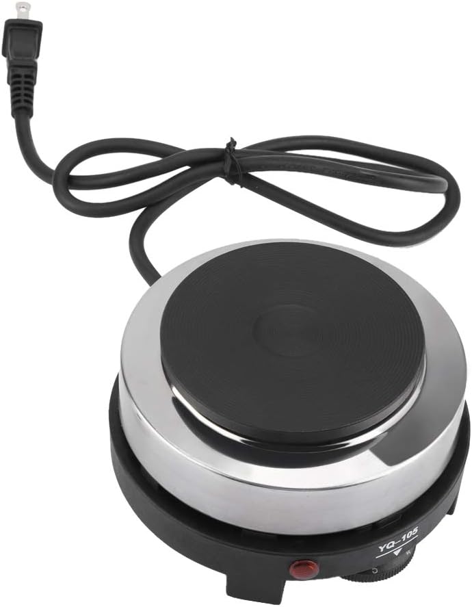 Small Electric Stove, Mini Electric Stove,500W 110V Mini Stove Electric Hot Plate,Portable Electric Hot Plate,Multifunction Home Heater for Home Kitchen Cooking,Heating Plate, US Plug