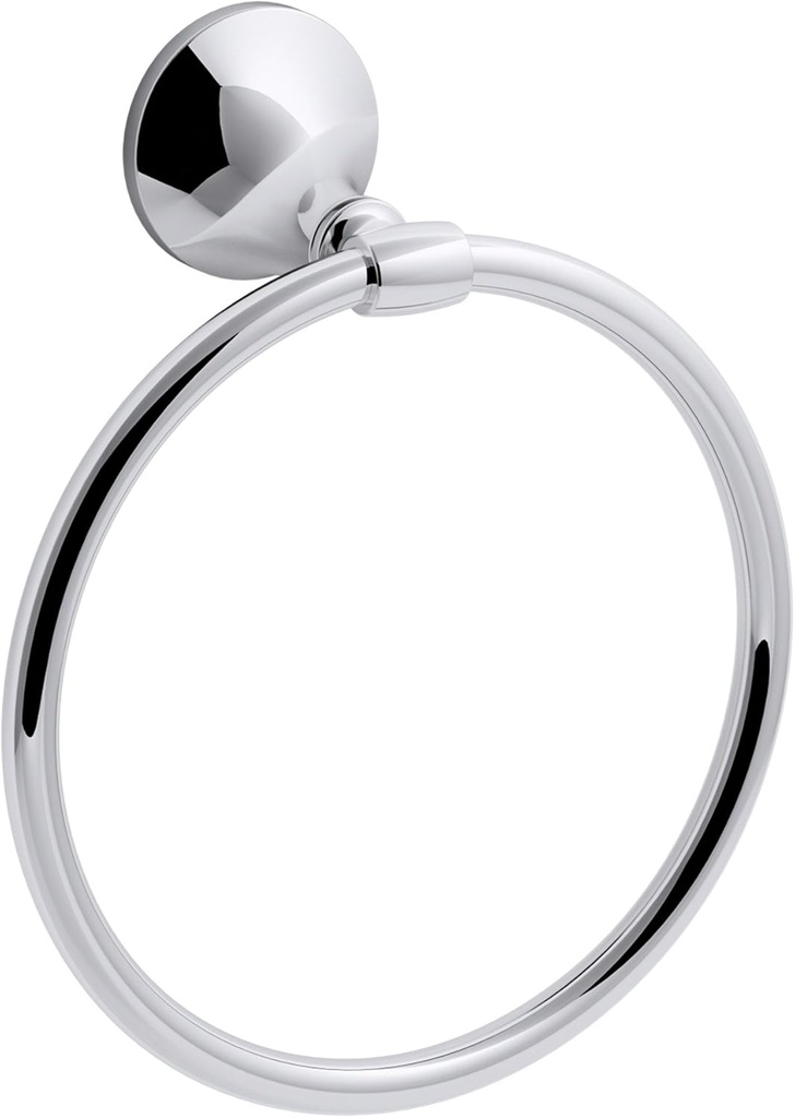KOHLER K-R72786-CP Elliston Ellison Towel Ring, Polished Chrome,