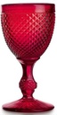 Vista Alegre Bicos Red All Purpose Goblets, Set of 4.,
