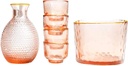 Sake Set Glasses Sake Bottle Glass Pot Sake Shot Cups Sake Glass Set Sake Tea Sake Cups for Warmer or Cold Wine