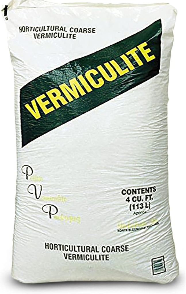 PVP Industries Horticultural Coarse Vermiculite, Natural and Odorless Mix - Professional Use for Gardening, Packaging, and Industrial, 4 Cubic Feet