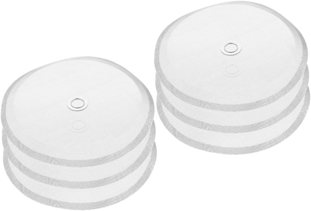 6pcs Stainless Machine Filtering Mesh Screens Stackable Strainer for Brewed Coffee Loose Tea Easy to Clean Removes Bitterness