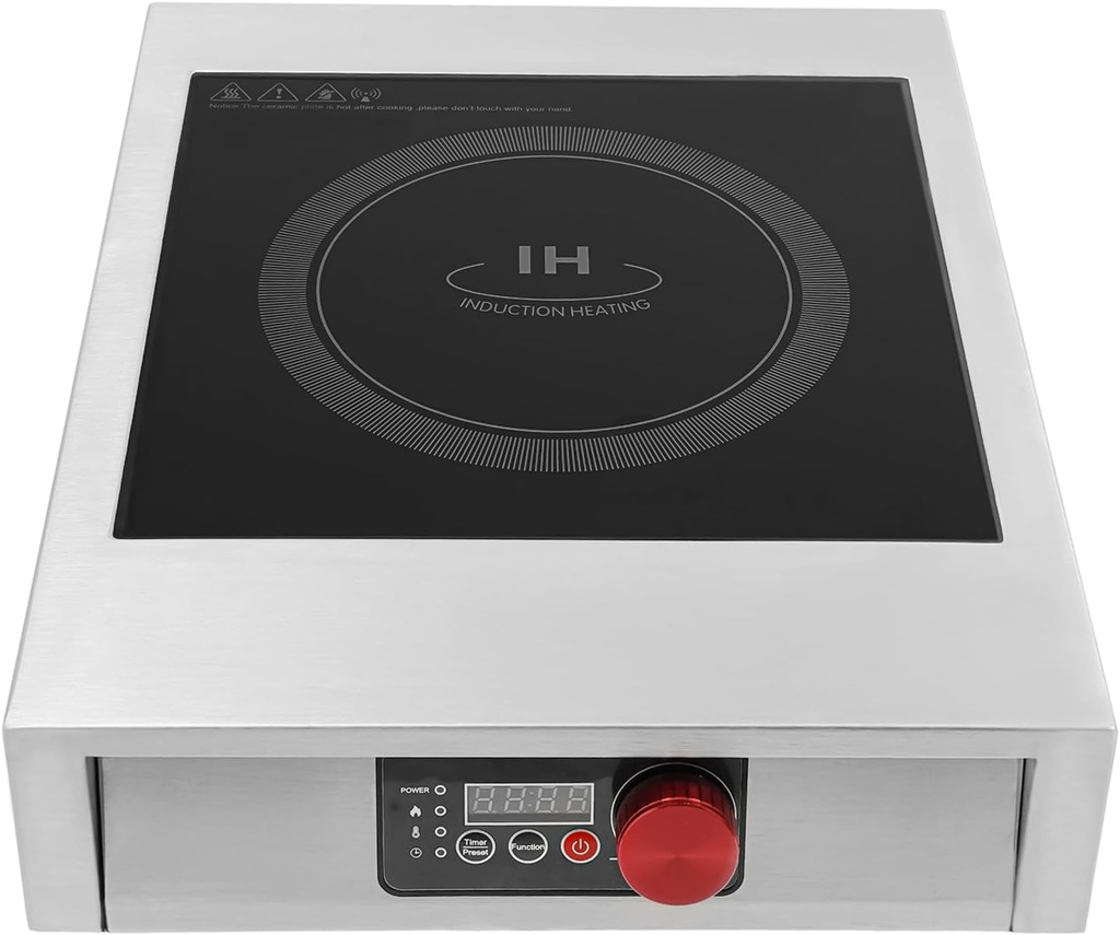 Commercial Induction Cooktop 110V 3500W Countertop Burner Portable Electric Stove Powerful Electric Induction Burner for Cooking