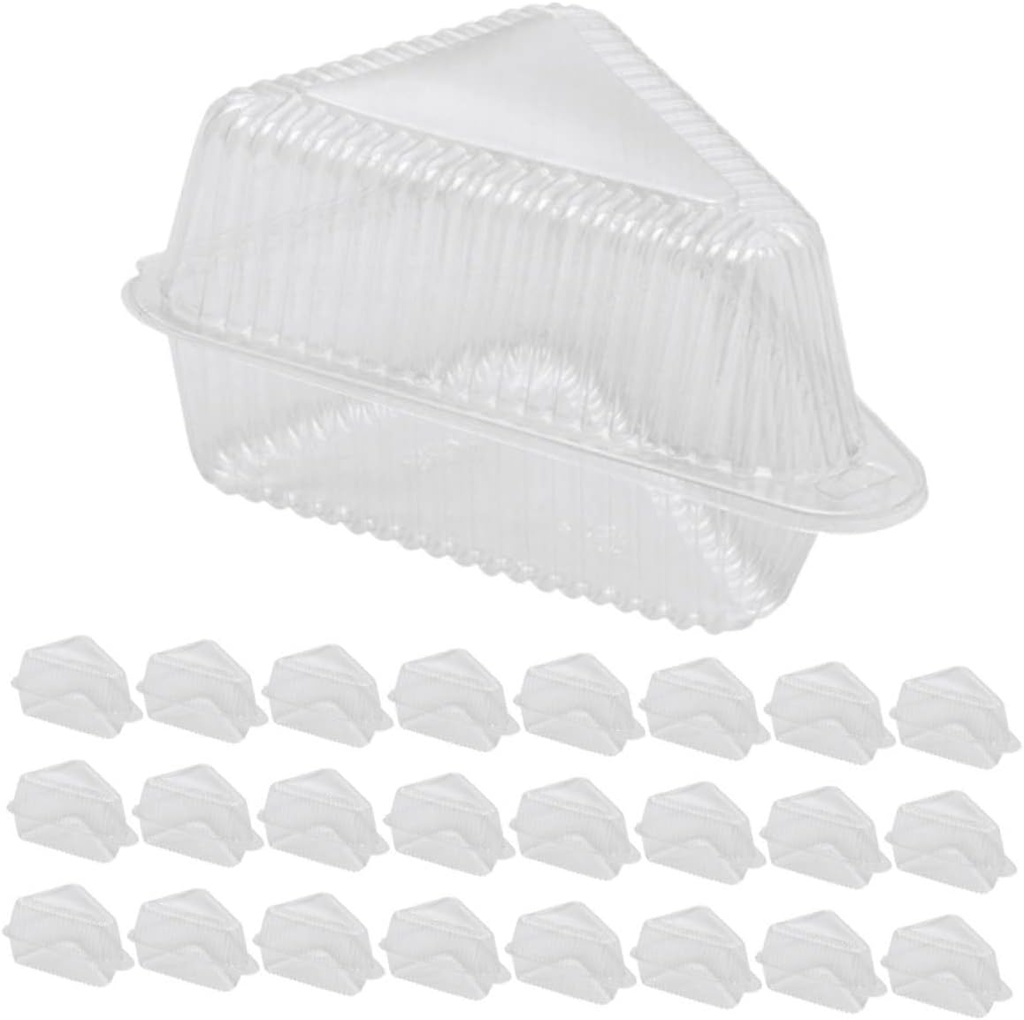 Zerodeko 50pcs Cake Carrier Hinge Lid for Safe Dessert Storage for Parties and Events