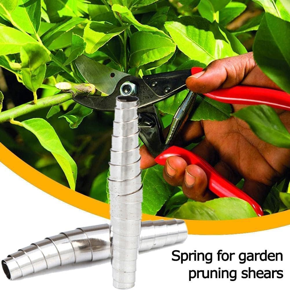 2Pcs Silver Replacement Precision Springs Pruners, Garden Picking Scissor Springs Pruning Shears Replacement, 5.8cm Trimming Scissors Spring Part Shears Hand Tools(ZS383)