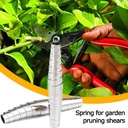 2Pcs Silver Replacement Precision Springs Pruners, Garden Picking Scissor Springs Pruning Shears Replacement, 5.8cm Trimming Scissors Spring Part Shears Hand Tools(ZS383)