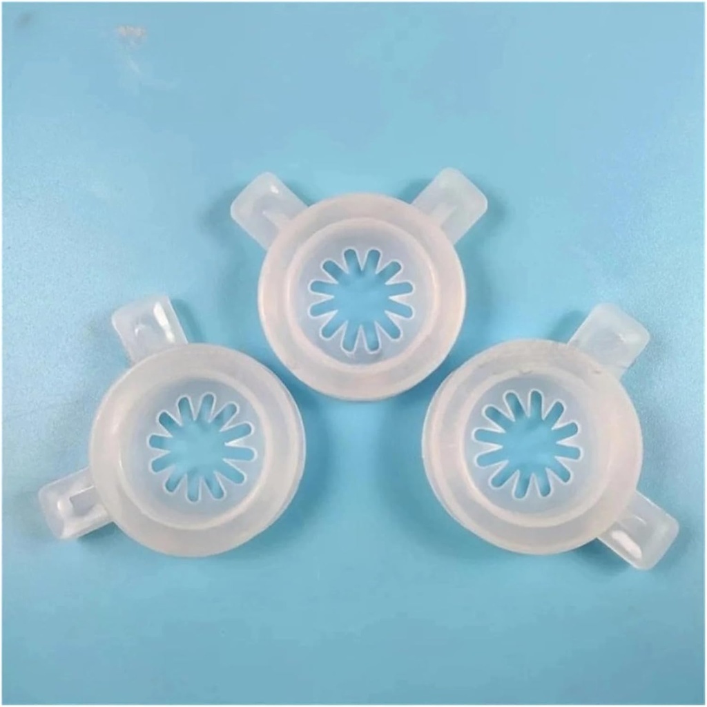 3PC Inner Diameter 37mm Snowflake-Shaped Flower Spout, Soft Ice Cream Machine Discharge Mouth Snowflake-Shaped Flower Spout