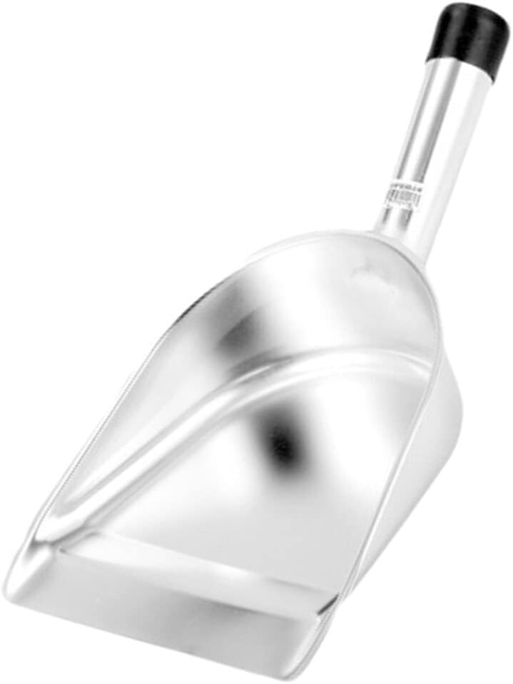 KICHOUSE Ergonomic Handle 1 Pc Stainless Steel Food Scoop Ice Tea Shovel Multipurpose Flour Scooper Dried Fruit Pet Food Shovel Silver