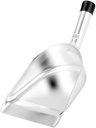 KICHOUSE Ergonomic Handle 1 Pc Stainless Steel Food Scoop Ice Tea Shovel Multipurpose Flour Scooper Dried Fruit Pet Food Shovel Silver