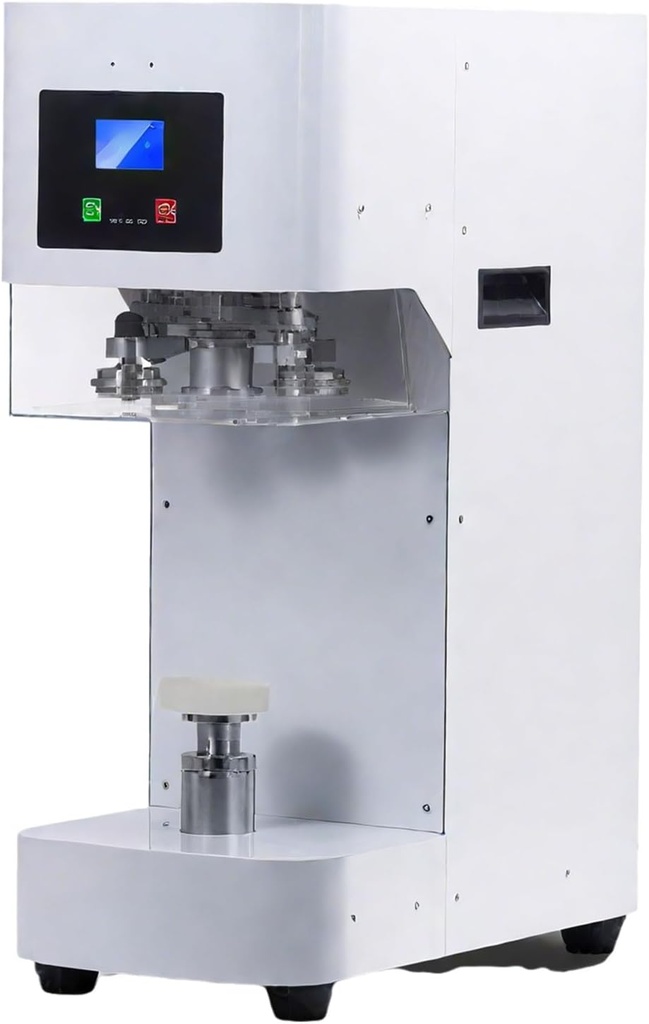 Commercial Soda Can Sealer, Automatic Can Sealer Machine For Aluminum & Plastic Cans - Real-Time Led Counter, With 330 Ml / 500 Ml / 650 Ml Coaster white