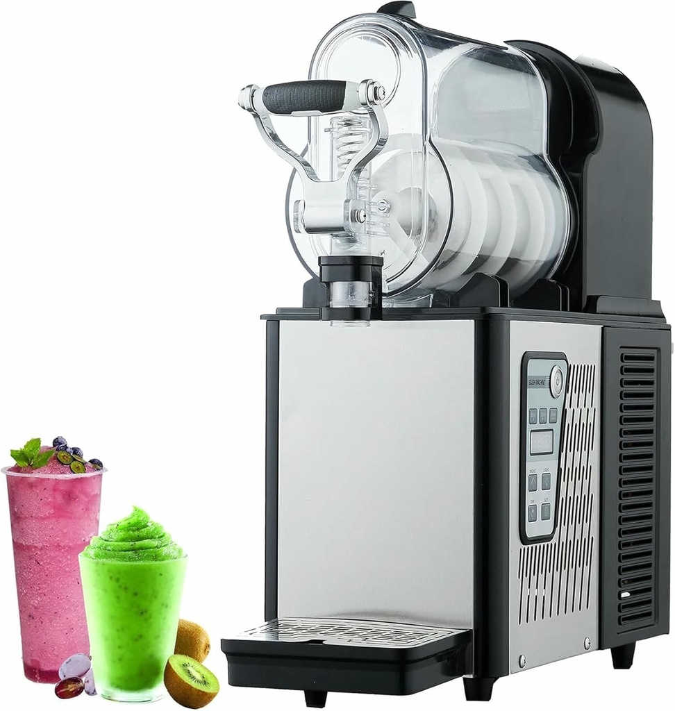Commercial Slushy Machine,300W Stainless Steel Margarita Frozen Drink Maker,3L Electric Beverage Dispenser,Frozen Drink Ice Slush Machine,with Preservation Function,for I