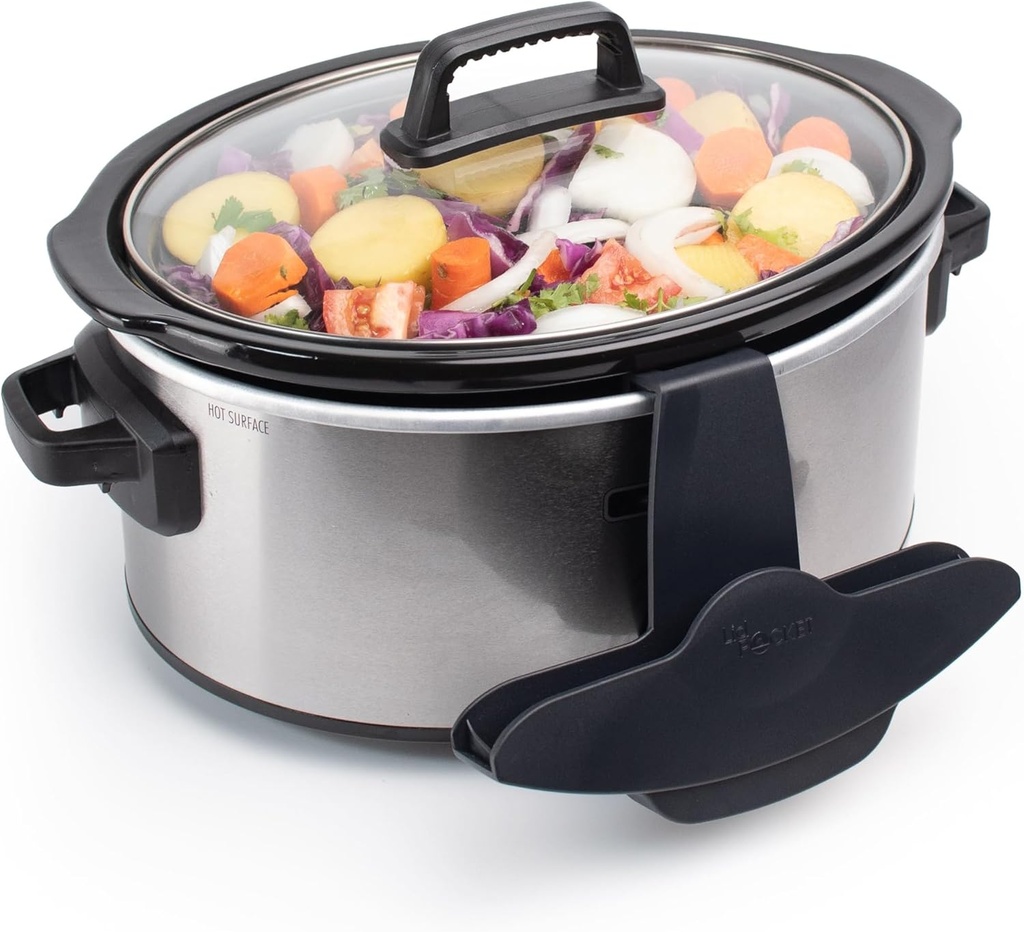 Slow Cooker Lid Holder | Fits Most Slow Cookers | Keeps Countertops Clean | Crock Pot Kitchen Pot Organizer | Works With Most Crocks