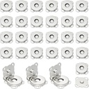 30 Sets Magnetic Snap Buttons,14mm Silver Magnetic Button for Clothes, Bags, Purses,Sewing on Magnetic Snaps for Fabric DIY Craft