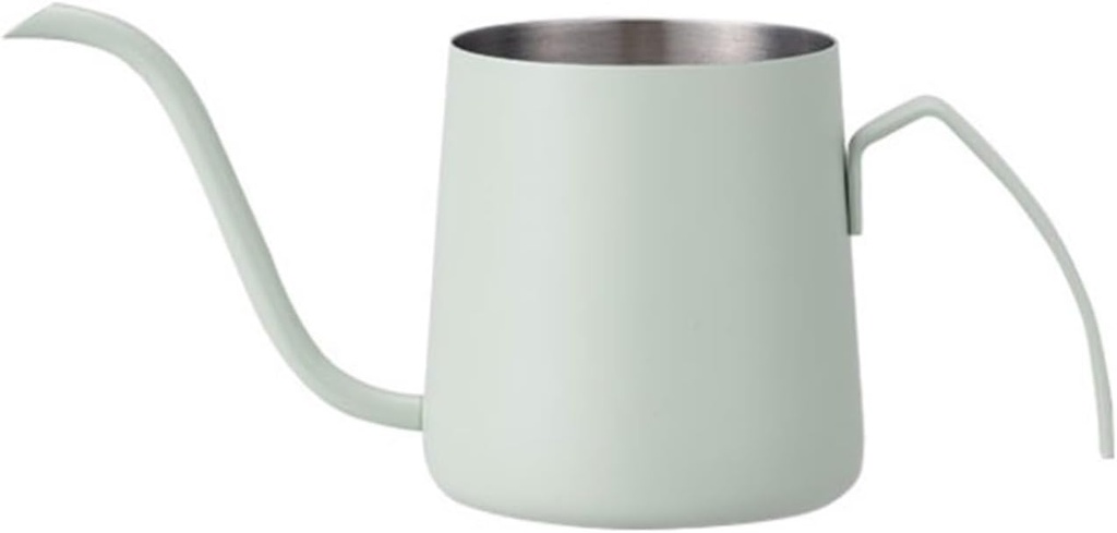 Coffee Drip Kettles Mini Hand Brew Coffee Pot 304 Stainless Steel Hanging Ear Long Spout Pot Small Coffee Utensils Household Kettle(Green)