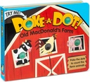 Melissa & Doug Poke-a-Dot! Old MacDonald’s Farm, Interactive Children's Board Book with Buttons to Pop, Educational Sensory Toy for Toddlers & Preschoolers Ages 3+ - FSC Certified