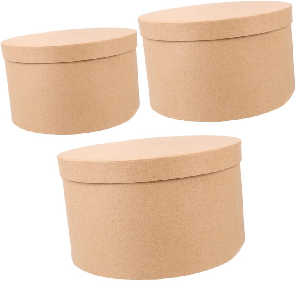 3pcs Paper Box Boxes Cupcake Containers Dessert Cups Muffin Packaging Large Cupcake Liners Jumbo Treat Containers for Homemade Treats Paper Cones for Crafts Cajas Khaki