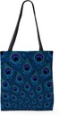 CafePress Peacock Feather Pattern 18"x18" Reusable Grocery Shopping Sling Tote Bag