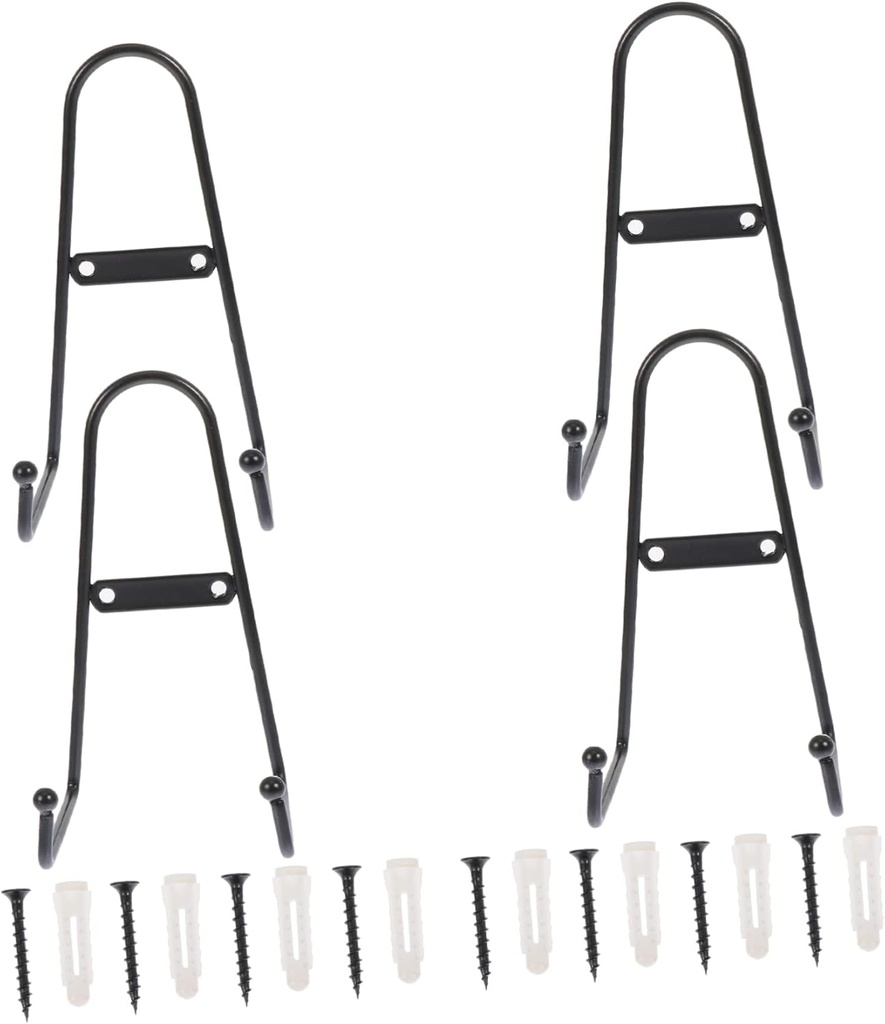 Cabilock 4pcs Metal Plate Stand Set Versatile Display Racks for Dinner Plates Artwork and Ceramics for Kitchen Dining Room and Art Gallery Use