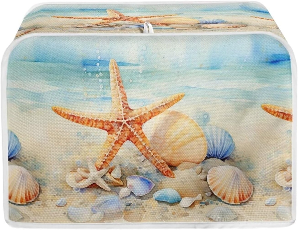 Dolyues Starfish Toaster Oven Cover Small Appliance Covers Microwave Oven Dust Cover Case Protector Heat-Resistant Waterproof Meat Slicer Cover Medium