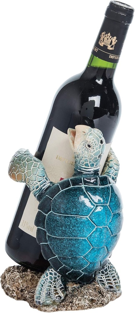 Beachcombers Sea Turtle Wine Bottle Holder 7.9 x 5.7 x 4.9