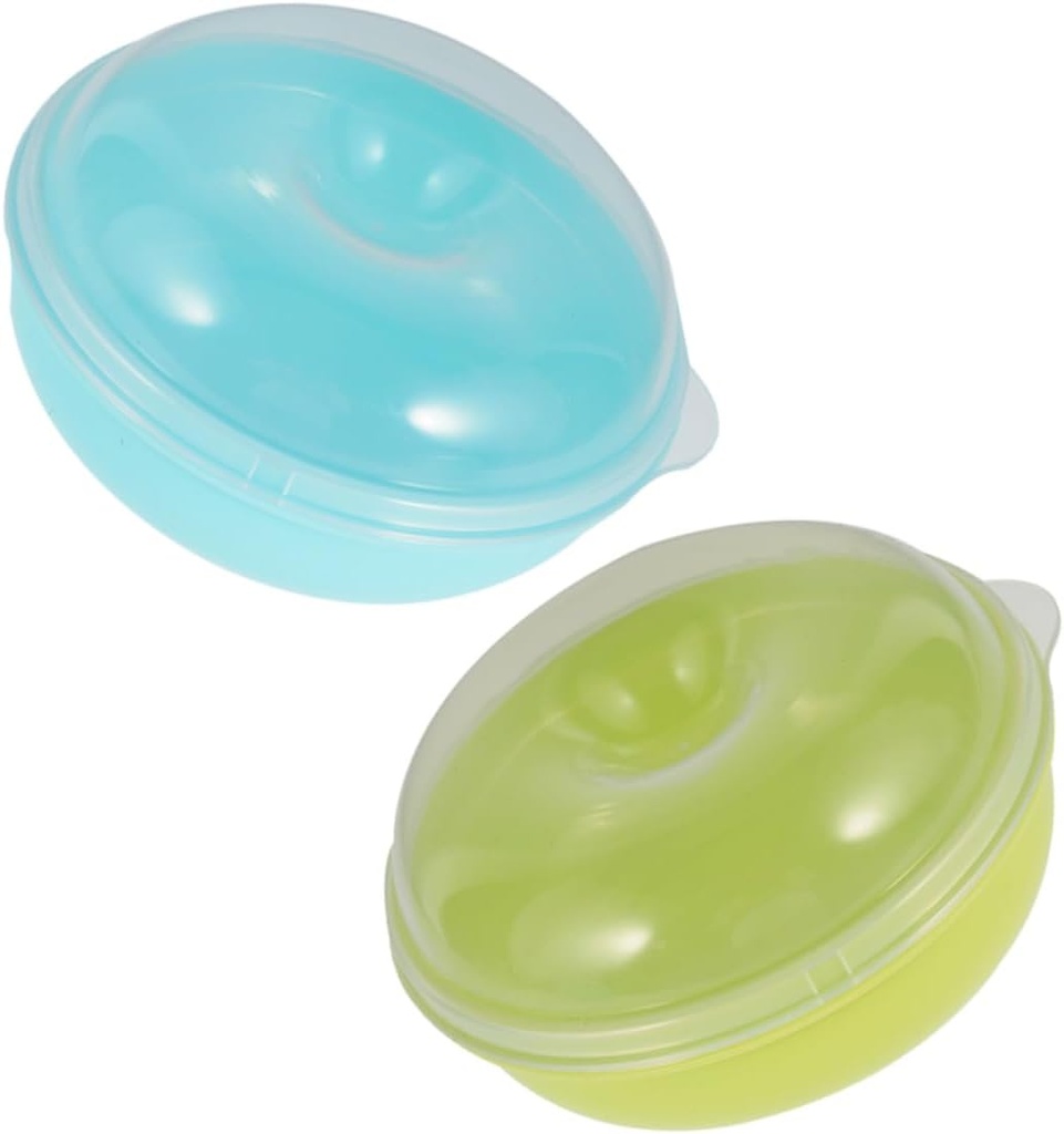 2pcs Bread Storage Box Airtight Bread Keeper Food Storage Containers Lids Doughnut Holder Countertop Smooth Surface for Easy Cleaning