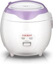 CUCKOO Basic Rice Cooker 6-Cup Uncooked / 12-Cup Cooked, Versatile Rice Maker with Non-Stick Inner Pot, Easy to Use, Auto Keep Warm, White / Purple (CR-0671V)