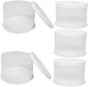 5Pcs Transparent Cake Carrier Boxes for Birthday Cakes Bakery Packaging for Safe Transport Display for Parties Special Occasions Round Design