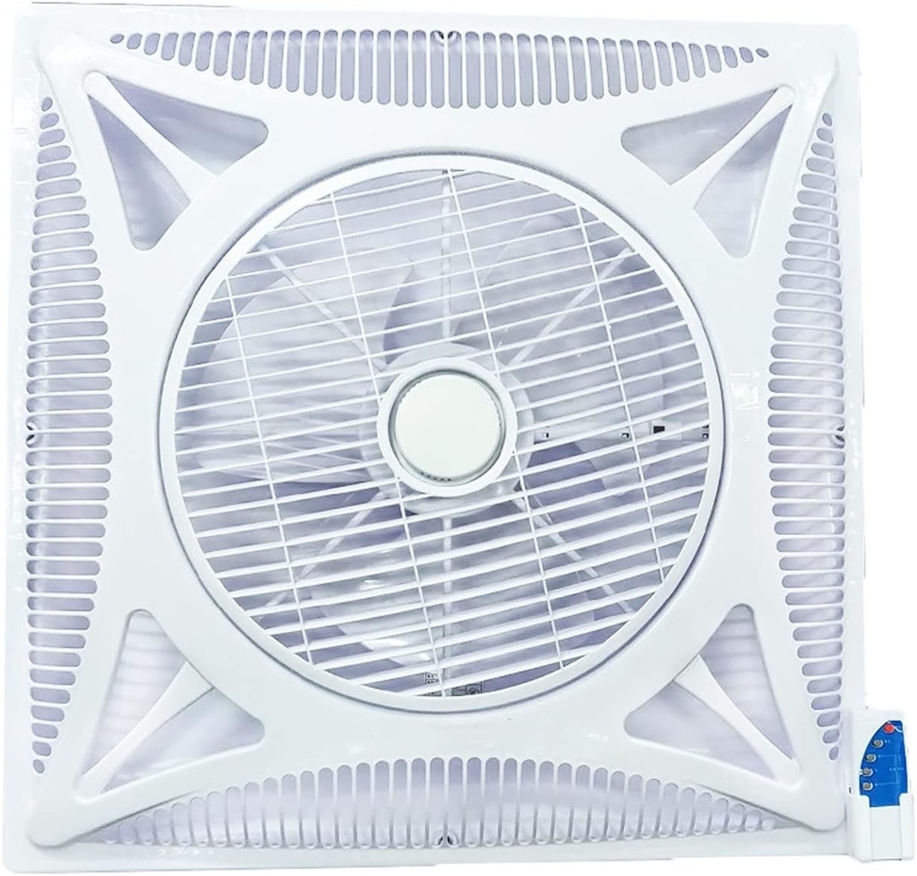 ventilation fan Integrated Ceiling Ventilation Fan 60×60CM Embedded Smart Remote Ventilation Fan Household/commercial Ceiling Exhaust Fan, 3 Speed Settings, White ventilating fan, 20010125