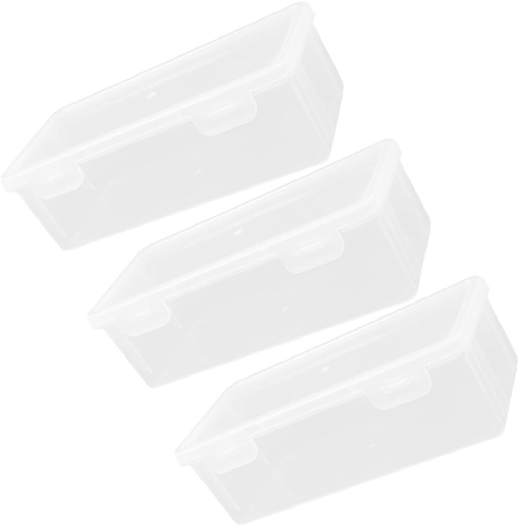 Garneck 3Pcs Transparent Kitchen Bread Storage Box for Fresh Loaf Cake and Snacks Organization for Bakery Home and Fridge Use