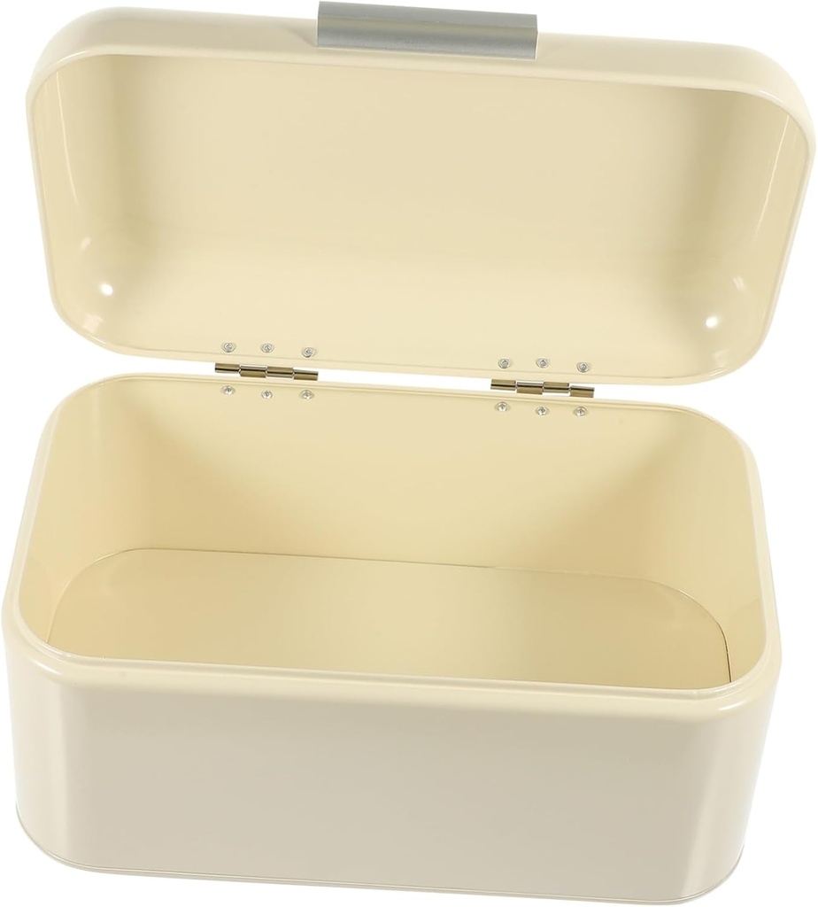 Retro Bread Box with Cover Painted Surface Lightweight Kitchen Storage Container for Fresh Bread Pantry and Countertop Organizer