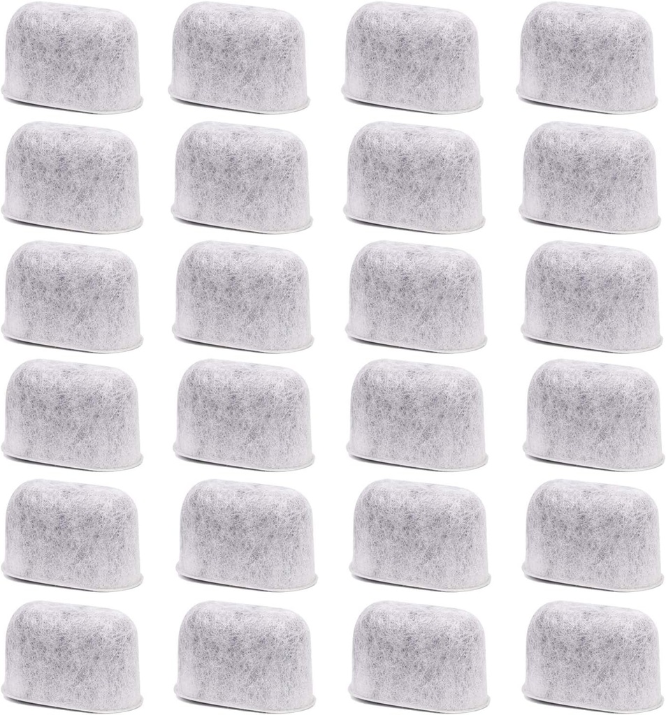 24 pack Charcoal Filters Compatible with Cuisinart Coffee Maker Filter Replacement for all Cuisinart Coffee Water Filter - Hiwater