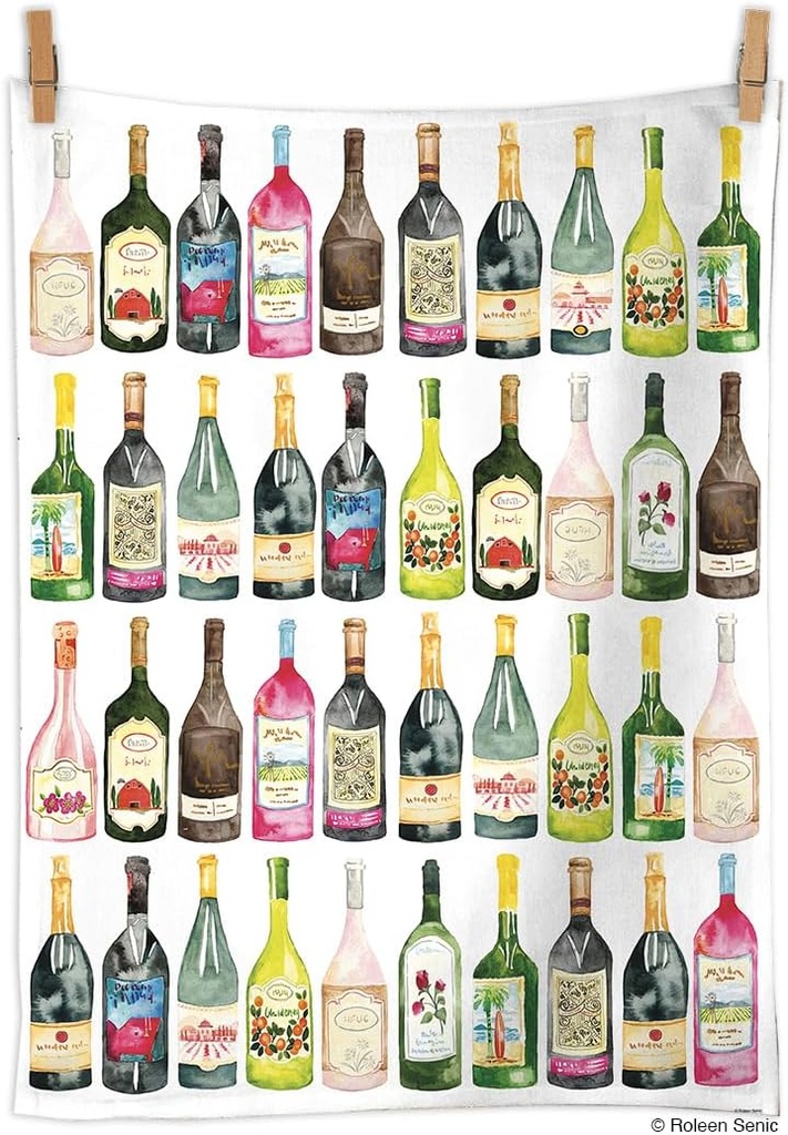 WerkShoppe Wine Cellar 100% Cotton Tea Towel - 100% Cotton