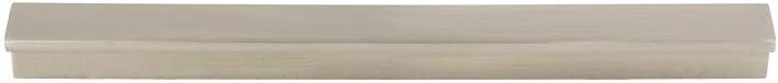 Minetta Tab Pull Brushed Satin Nickel - Top Knobs 7 9/16" Length Grace Coll Contemporary Transitional Bar Handle Decorative Kitchen Drawer Cabinet Door Hardware Dresser Bathroom Metal Interior Home