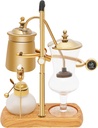 Belgium Royal Family Balance Syphon, 400ML/13.53Oz Unique Gravity Vintage Siphon Coffee Maker Vacuum Brewing System