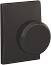 Schlage Custom FC21 BWE 716 CEN Bowery Knob with Century Trim Hall-Closet and Bed-Bath Lock, Aged Bronze
