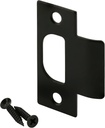 Prime-Line E 2795 Tee Strike Schlage with Screws, Matte Black Finish (Single Pack)