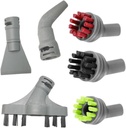 6 Pack Brush Set for Bissell 39N7A 39N7V 39N7H 2994B Steam Cleaner, Steam Cleaners Brushes Gap Brush Tool Scraper Tool Replacement Parts
