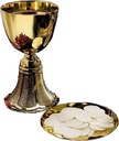 12 Oz Gld Plt Chalice W/Paten