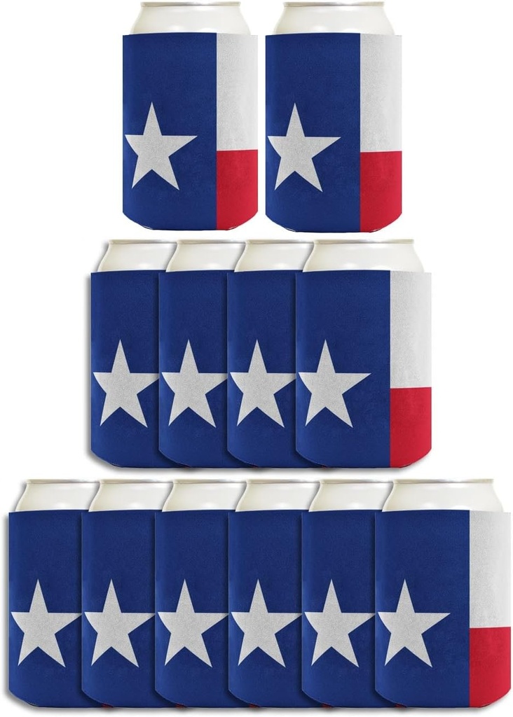 Texas Can Drink Cooler Texas Flag Lone Star State 12-Pack Can Drink Thermocoolers Party Pack