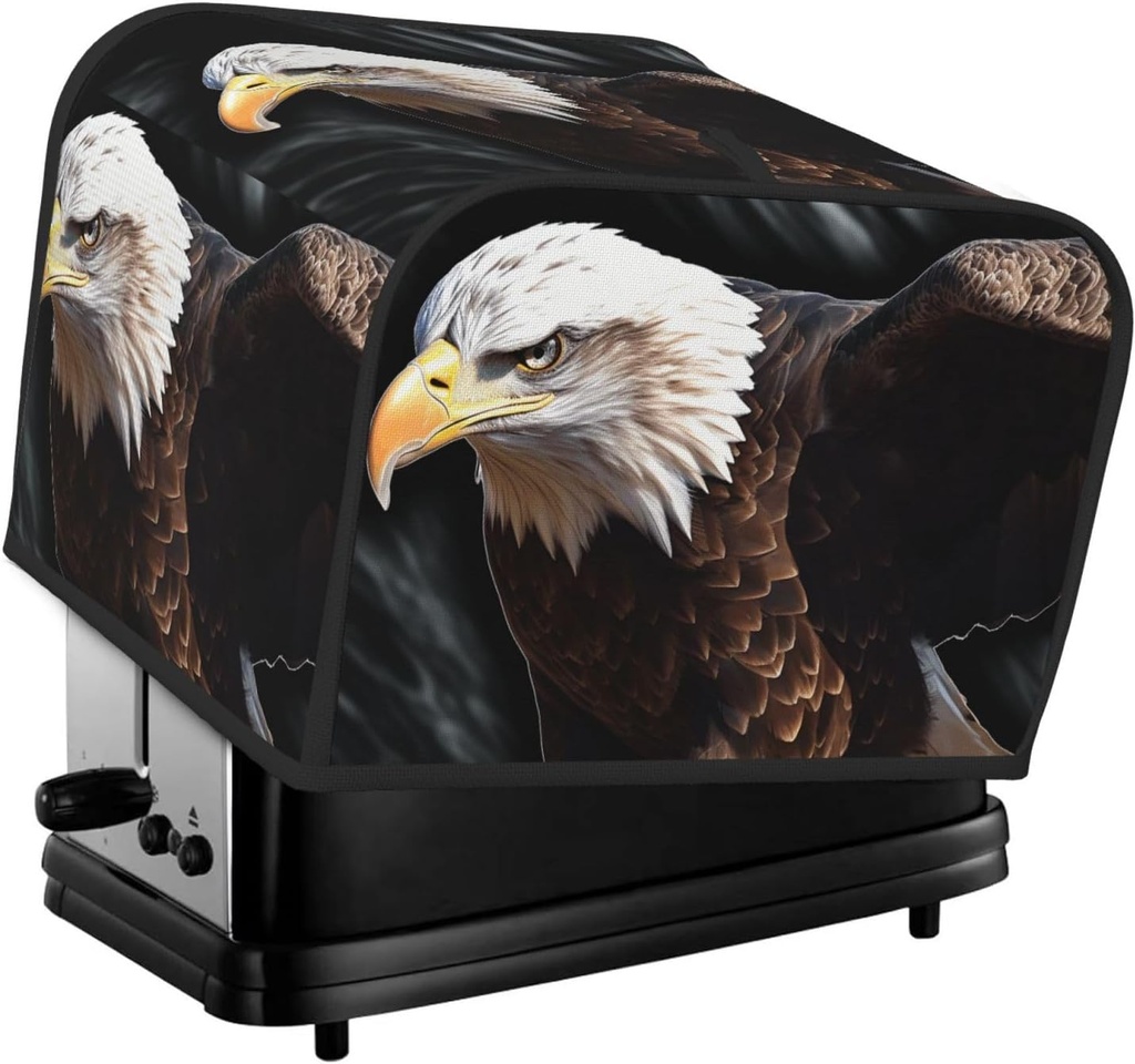 4 Slice Toaster Cover with Pocket Universal Size Toasters Dusts Covers An Eagle Bread Machine Cover & Protection Bread Machine Protector Small Kitchen Appliance Covers