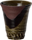 Soine Kiln 348-22-063 Ceramic Tumbler, Oribe Coating, Shochu Cup, 12.5 fl oz (370 cc)