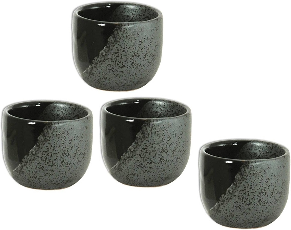 Set of 4 Japanese Sake cups Ceramic 2 fl. oz. /Made in Japan
